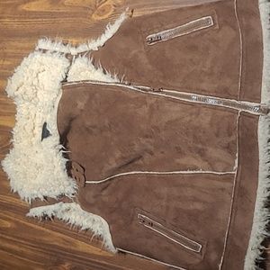 Steve madden womens brown and cream vest really cute size med